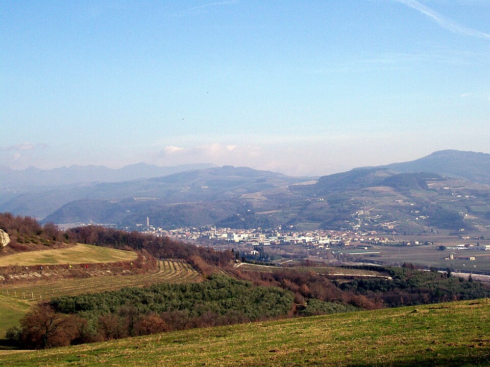 Panorama di Tregnago in provincia di Verona